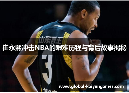 崔永熙冲击NBA的艰难历程与背后故事揭秘