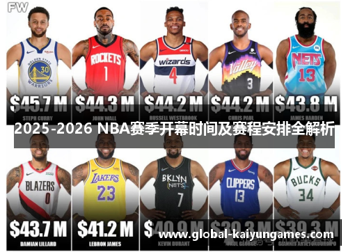 2025-2026 NBA赛季开幕时间及赛程安排全解析