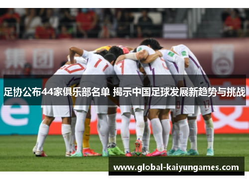 足协公布44家俱乐部名单 揭示中国足球发展新趋势与挑战