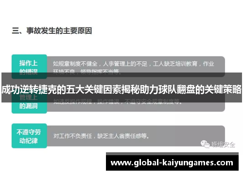 成功逆转捷克的五大关键因素揭秘助力球队翻盘的关键策略